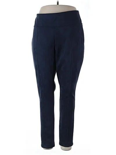 Pre-owned Andrew Marc Casual Pants In Blue