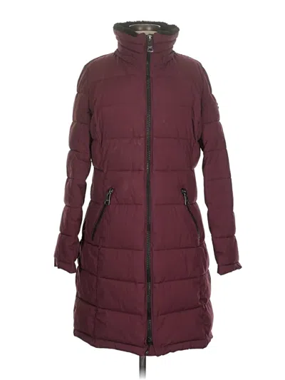 Pre-owned Andrew Marc Coat In Burgundy