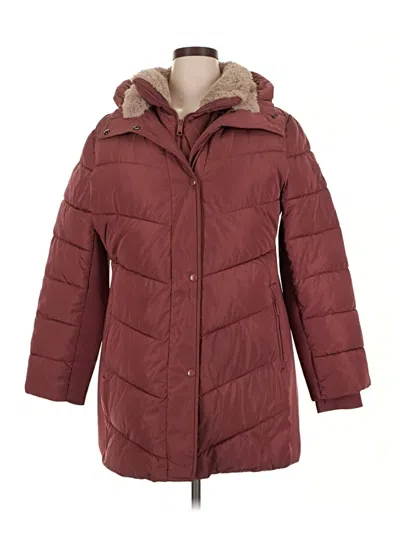Pre-owned Andrew Marc Coat In Burgundy
