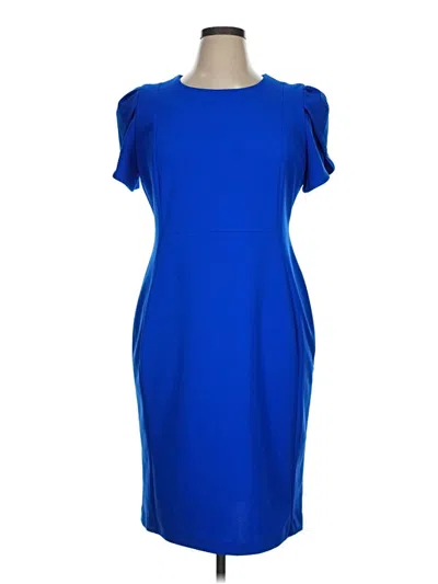 Pre-owned Andrew Marc Cocktail Dress In Blue