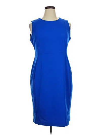 Pre-owned Andrew Marc Cocktail Dress In Blue