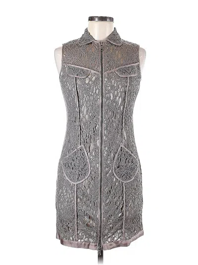 Pre-owned Andrew Marc Cocktail Dress In Gray
