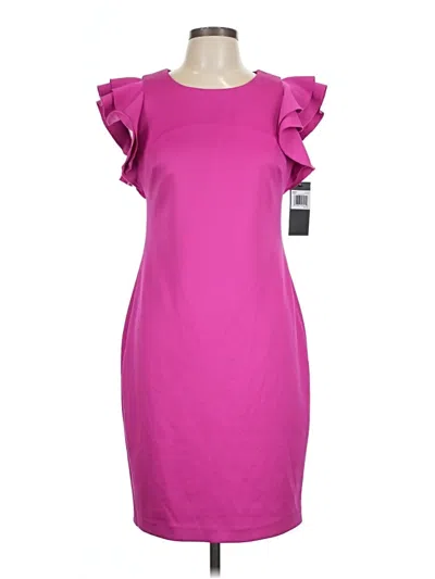 Pre-owned Andrew Marc Cocktail Dress In Pink