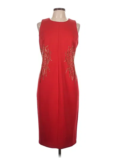 Pre-owned Andrew Marc Cocktail Dress In Red