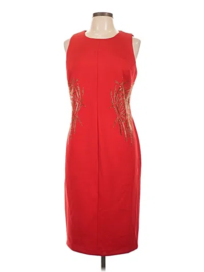 Pre-owned Andrew Marc Cocktail Dress In Red