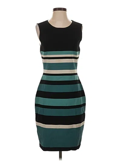 Pre-owned Andrew Marc Cocktail Dress In Teal