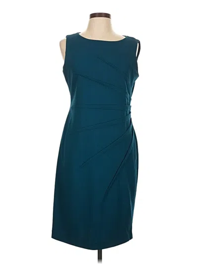 Pre-owned Andrew Marc Cocktail Dress In Teal