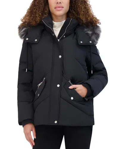 Andrew Marc Daphne Down Puffer Jacket In Black