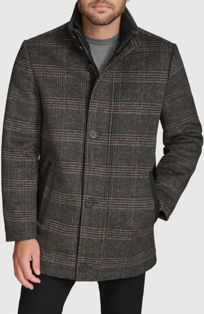 ANDREW MARC ANDREW MARC DORSEY PLAID WOOL BLEND CAR COAT