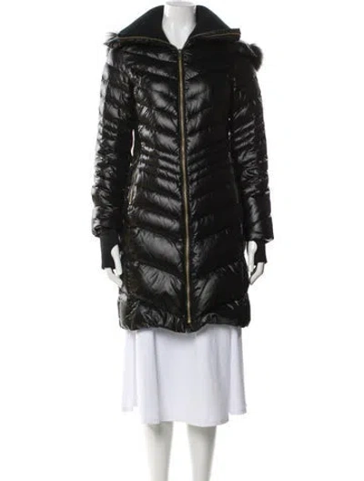 Pre-owned Andrew Marc Down Coat In Black