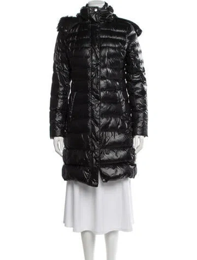 Pre-owned Andrew Marc Down Coat In Black