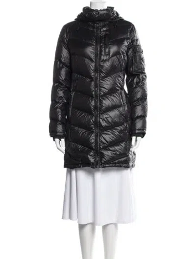 Pre-owned Andrew Marc Down Coat In Black