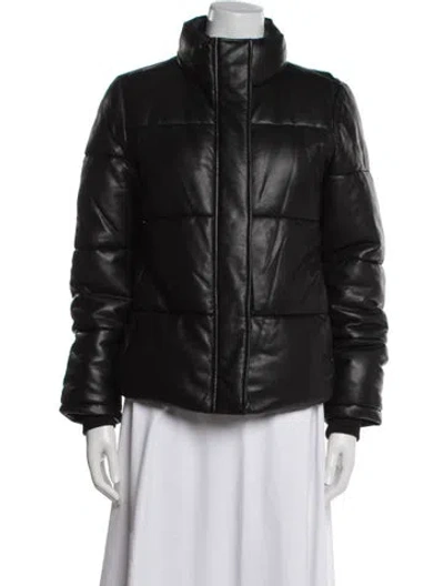 Pre-owned Andrew Marc Down Coat In Black