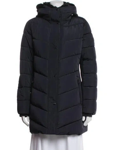 Pre-owned Andrew Marc Down Coat In Blue