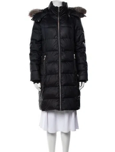 Pre-owned Andrew Marc Down Coat In Blue