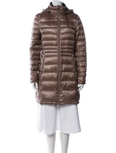 Pre-owned Andrew Marc Down Coat In Brown