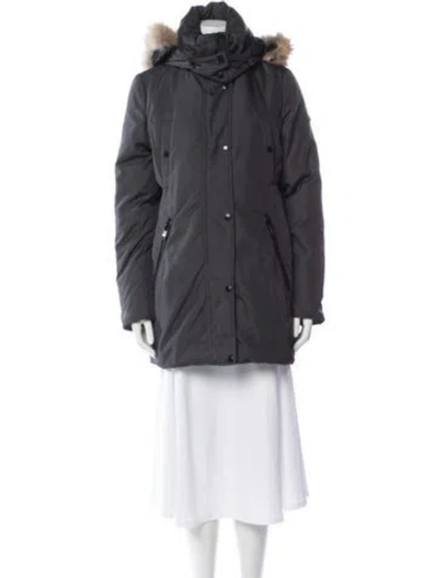 Pre-owned Andrew Marc Down Coat In Gray