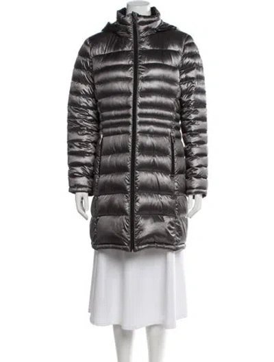 Pre-owned Andrew Marc Down Coat In Gray