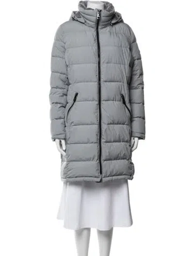 Pre-owned Andrew Marc Down Coat In Grey