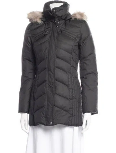 Pre-owned Andrew Marc Down Coat In Grey