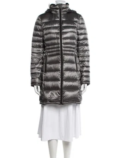 Pre-owned Andrew Marc Down Coat In Grey