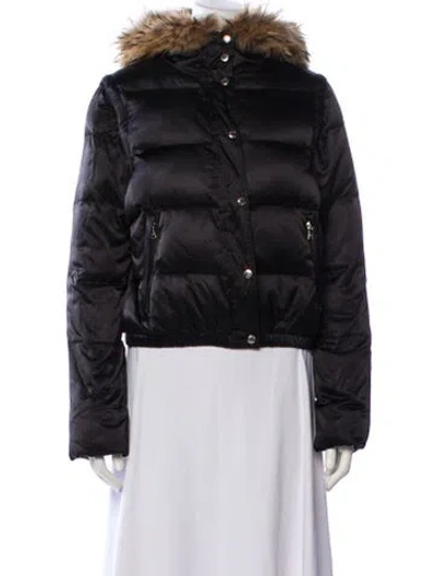 Pre-owned Andrew Marc Down Jacket In Black