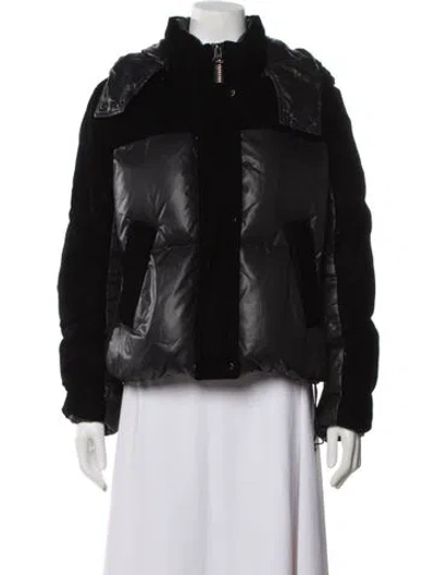 Pre-owned Andrew Marc Down Jacket In Black