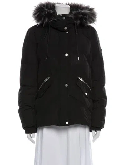 Pre-owned Andrew Marc Down Jacket In Black