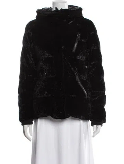 Pre-owned Andrew Marc Down Jacket In Black