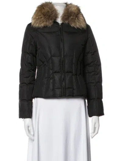 Pre-owned Andrew Marc Down Jacket In Black