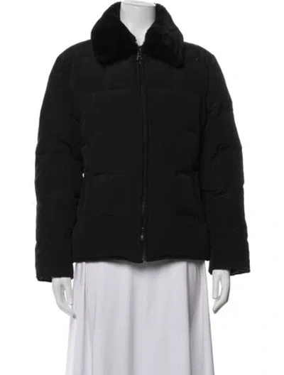 Pre-owned Andrew Marc Down Jacket In Black