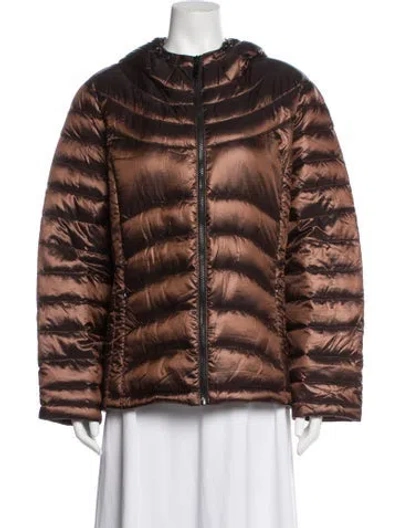 Pre-owned Andrew Marc Down Jacket In Brown