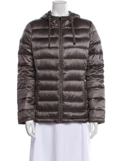 Pre-owned Andrew Marc Down Jacket In Gray