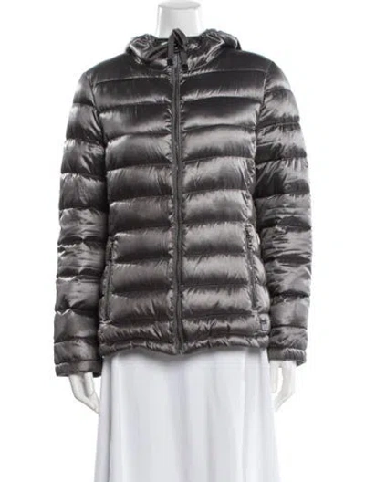 Pre-owned Andrew Marc Down Jacket In Gray