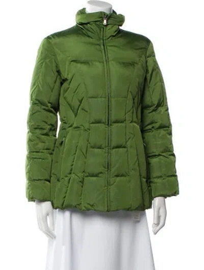 Pre-owned Andrew Marc Down Jacket In Green