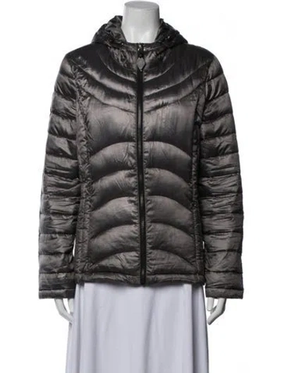 Pre-owned Andrew Marc Down Jacket In Grey