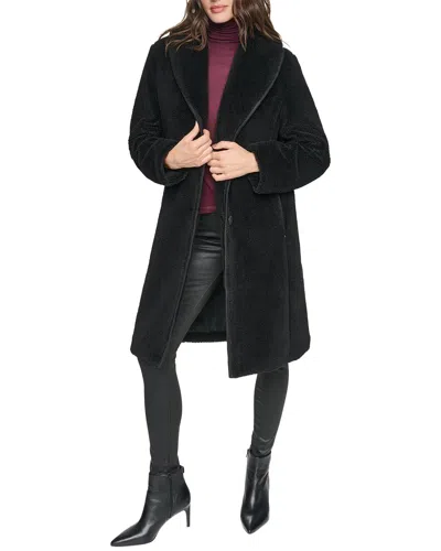 Andrew Marc Edessa Shawl Collar Coat In Black