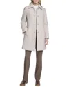 Andrew Marc Emmeline Wool-blend Slim Coat In White