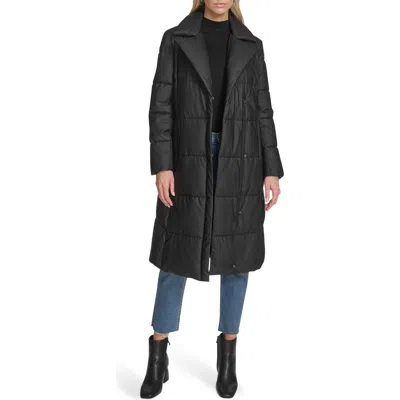 Andrew Marc Farren Water Resistant Puffer Coat In Black