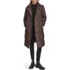 Andrew Marc Farren Water Resistant Puffer Coat In Brown