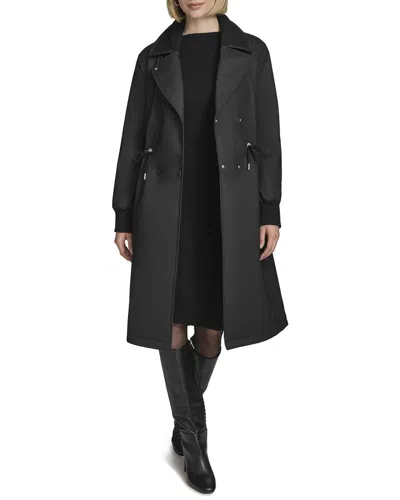 Andrew Marc Finley Coat In Black
