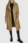 Andrew Marc Finley Water Resistant Trench Coat In Twig