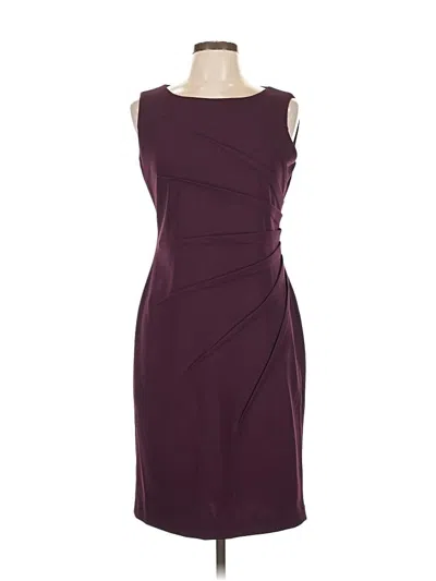 Pre-owned Andrew Marc For Costco Cocktail Dress In Burgundy