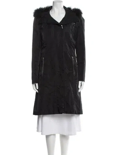 Pre-owned Andrew Marc Fur Coat In Black