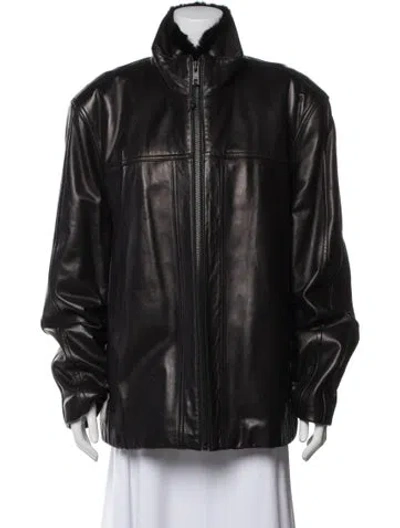 Pre-owned Andrew Marc Fur Fur Coat In Black