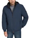 Andrew Marc Gatton Reversible Fleece Jacket In Blue