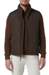 Andrew Marc Hampden Quilt Vest In Green