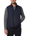 Andrew Marc Hampden Quilted Vest In Blue