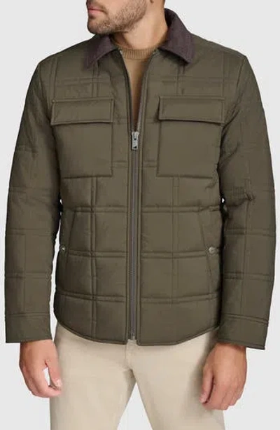 Andrew Marc Hudson Quilted Jacket In Green