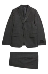 Andrew Marc Kids' Grey Check Suit In Gray